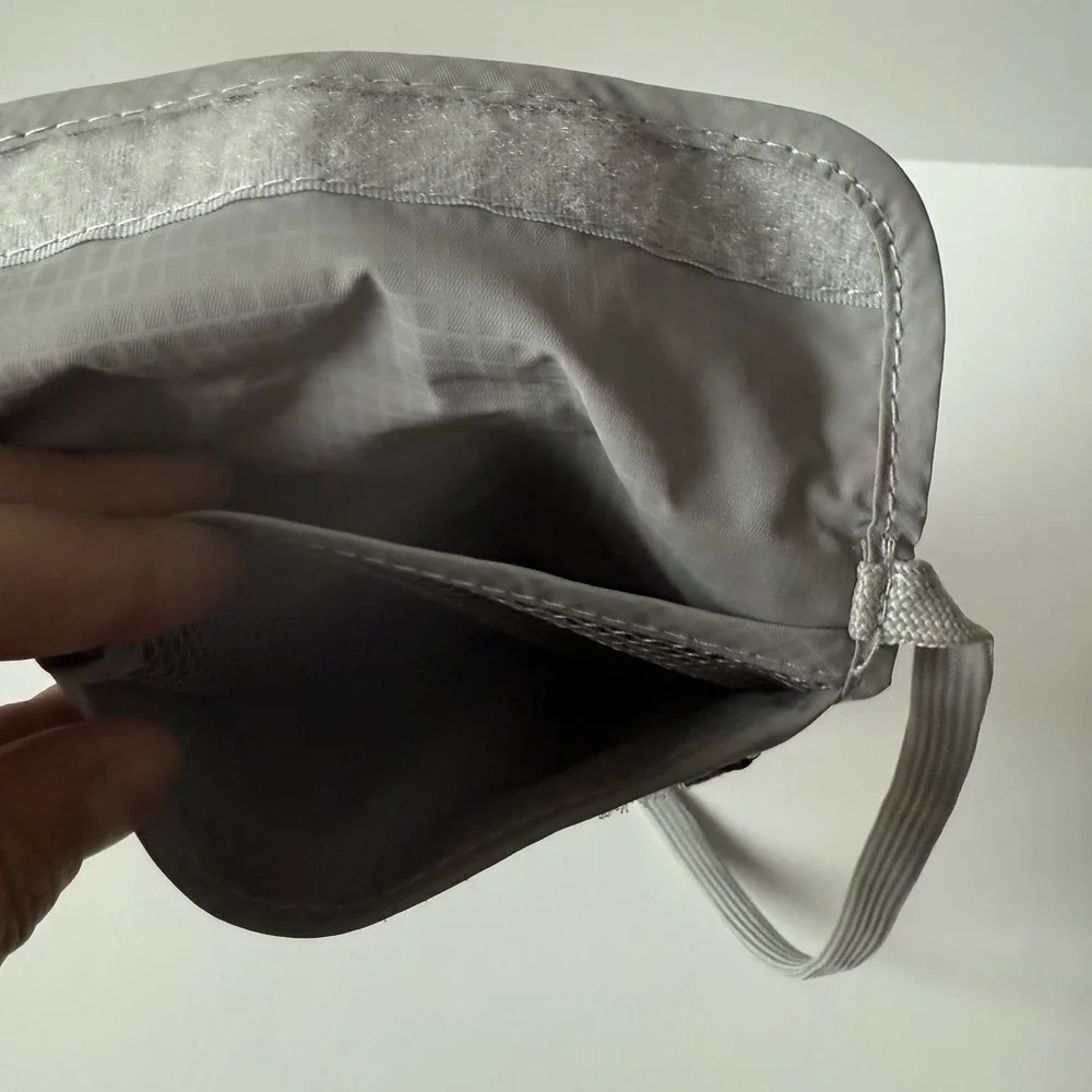 Venture 4th Slim Passport Holder Neck Wallet Pouch RFID Blocking‎ Gray New